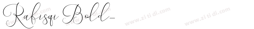Rafisqi Bold字体转换